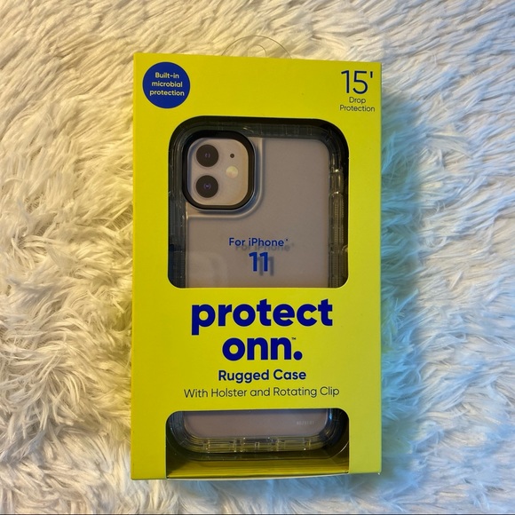 ✨protect onn. iphone 11 clear rugged case with holster✨ - Picture 8 of 9